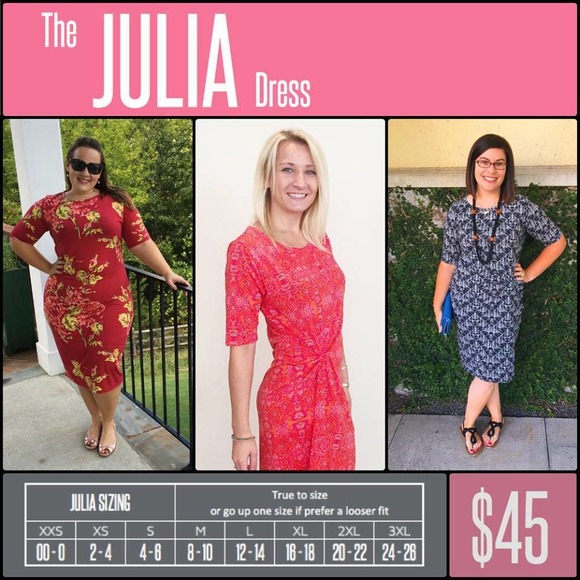 NWT Lularoe Julia Print Dress XS - Picture 4 of 7